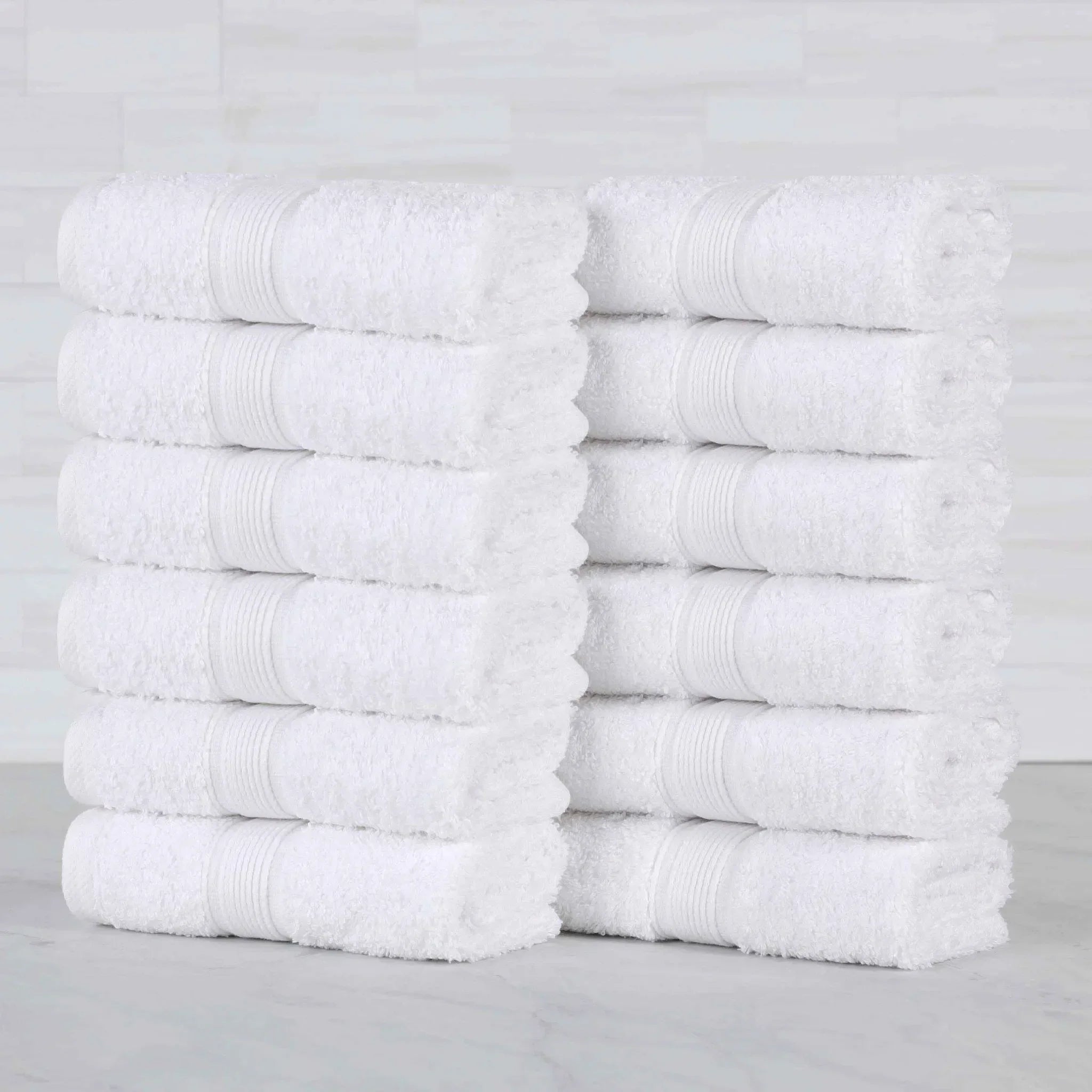 Oregon Organic Cotton Medium Weight Solid Face Towel, Set of 12