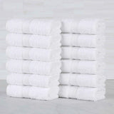Oregon Organic Cotton Solid Face Towel Set 12 Piece