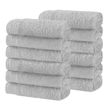 Rayon from Bamboo Eco-Friendly Solid Face Towel Washcloth Set of 12