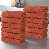 Napa Zero-Twist Cotton Waffle Face Towel Set 12 Piece