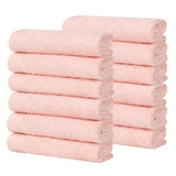 Rayon from Bamboo Eco-Friendly Solid Face Towel Washcloth Set of 12