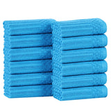 Cotton Ribbed Textured Face Towel Set 12-Piece - Soho