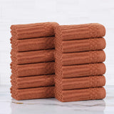 Cotton Ribbed Textured Face Towel Set 12-Piece - Soho