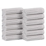 Cotton Ribbed Textured Face Towel Set 12-Piece - Soho