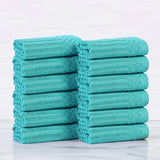 Cotton Ribbed Textured Face Towel Set 12-Piece - Soho