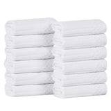 Soho Ribbed Cotton Absorbent Face Towel/Washcloth Set of 12