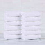 Cotton Ribbed Textured Face Towel Set 12-Piece - Soho