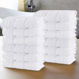 Napa Zero-Twist Cotton Waffle Face Towel Set 12 Piece