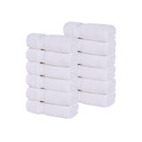 Zero Twist Cotton Ultra-Soft Absorbent Face Towel Washcloth Set of 12