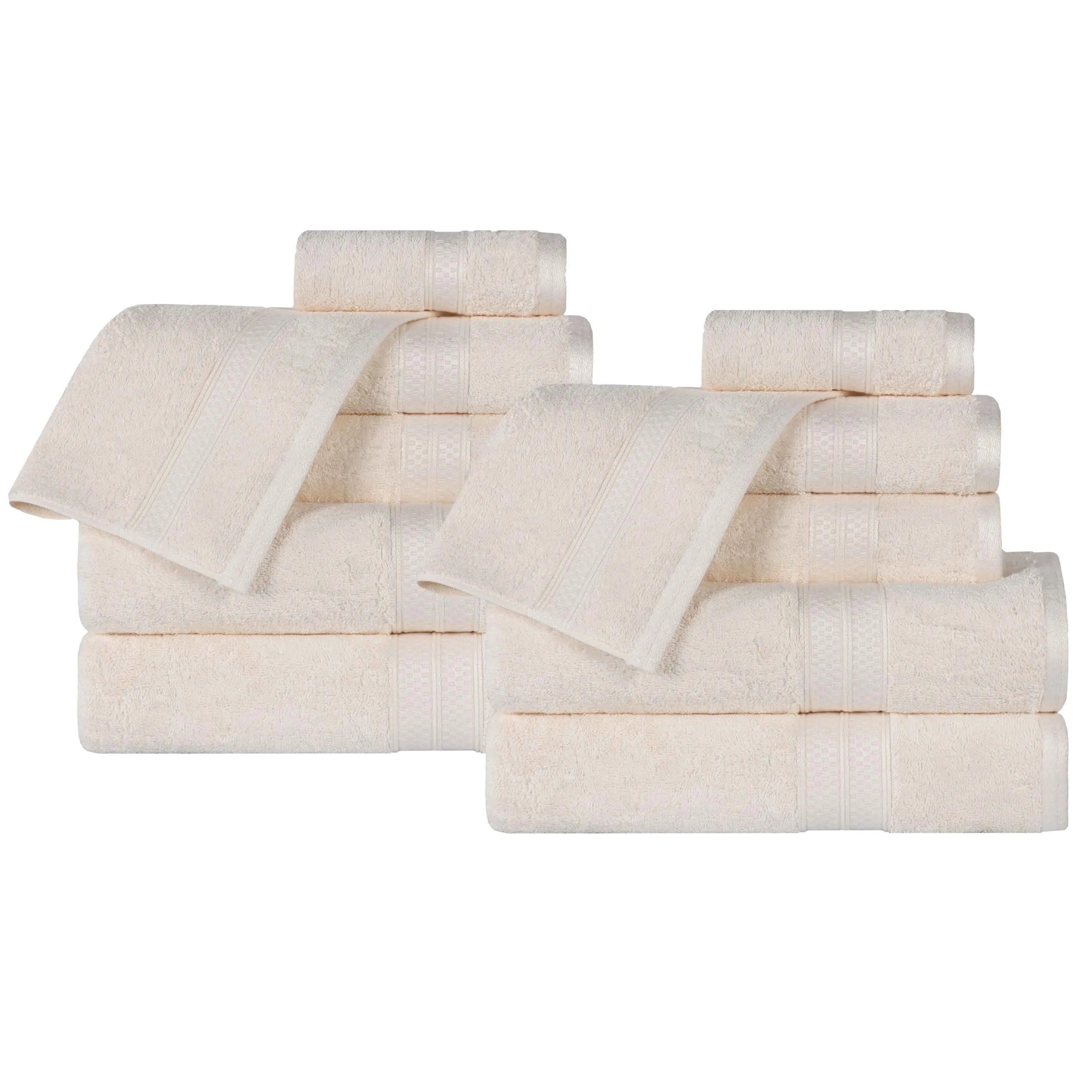 Ultra-Soft Rayon from Bamboo Cotton Blend Bath and Face Towel Set