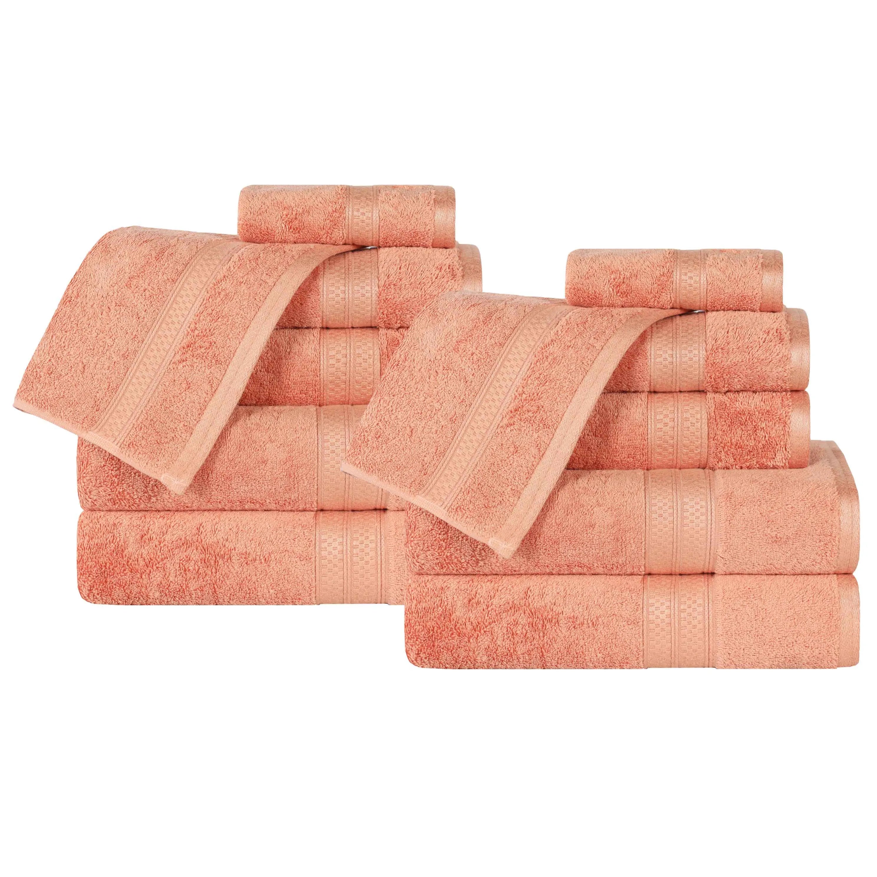 Ultra-Soft Rayon from Bamboo Cotton Blend Bath and Face Towel Set