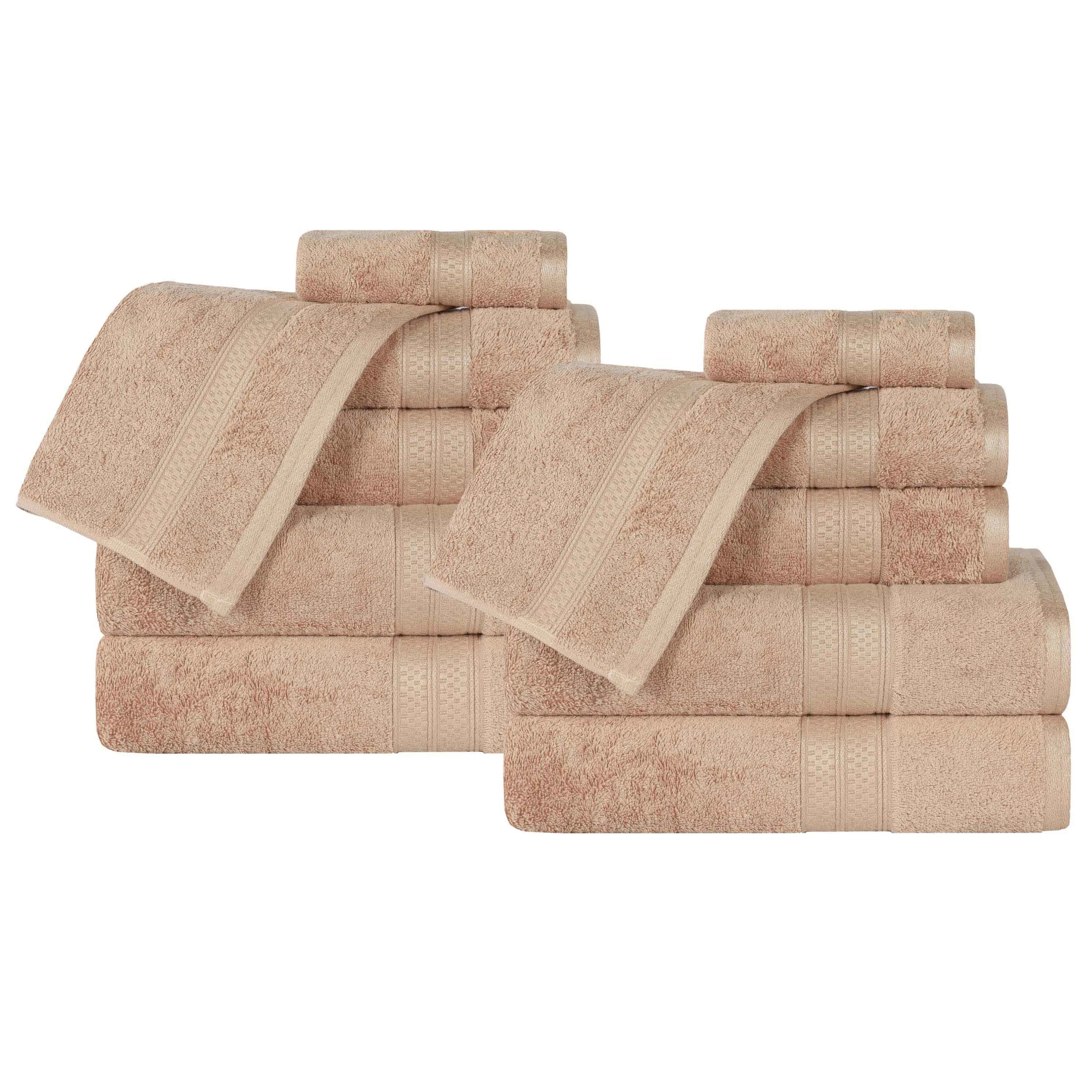 Ultra-Soft Rayon from Bamboo Cotton Blend Bath and Face Towel Set