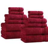 12-Piece Egyptian Cotton Plush Bath Towel Set – Heritage