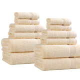 12-Piece Egyptian Cotton Plush Bath Towel Set – Heritage