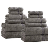 12-Piece Egyptian Cotton Plush Bath Towel Set – Heritage