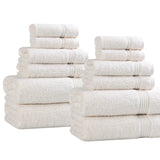 12-Piece Egyptian Cotton Plush Bath Towel Set – Heritage