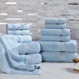 12-Piece Egyptian Cotton Plush Bath Towel Set – Heritage