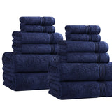 12-Piece Egyptian Cotton Plush Bath Towel Set – Heritage