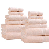 12-Piece Egyptian Cotton Plush Bath Towel Set – Heritage