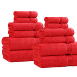 12-Piece Egyptian Cotton Plush Bath Towel Set – Heritage