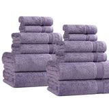 12-Piece Egyptian Cotton Plush Bath Towel Set – Heritage