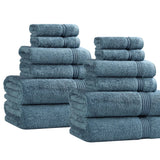 12-Piece Egyptian Cotton Plush Bath Towel Set – Heritage