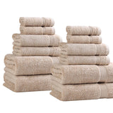 12-Piece Egyptian Cotton Plush Bath Towel Set – Heritage