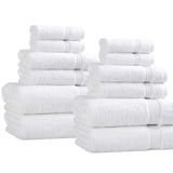 12-Piece Egyptian Cotton Plush Bath Towel Set – Heritage