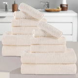 Rayon from Bamboo Eco-Friendly Fluffy Soft Solid 12 Piece Towel Set
