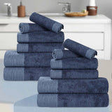 Rayon from Bamboo Eco-Friendly Fluffy Soft Solid 12 Piece Towel Set