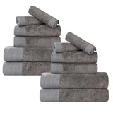 Rayon from Bamboo Eco-Friendly Fluffy Soft Solid 12 Piece Towel Set