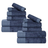 Rayon from Bamboo Eco-Friendly Fluffy Soft Solid 12 Piece Towel Set