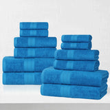 Eco-Friendly Ring-Spun Cotton 12-Piece Towel Set
