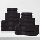 Eco-Friendly Ring-Spun Cotton 12-Piece Towel Set