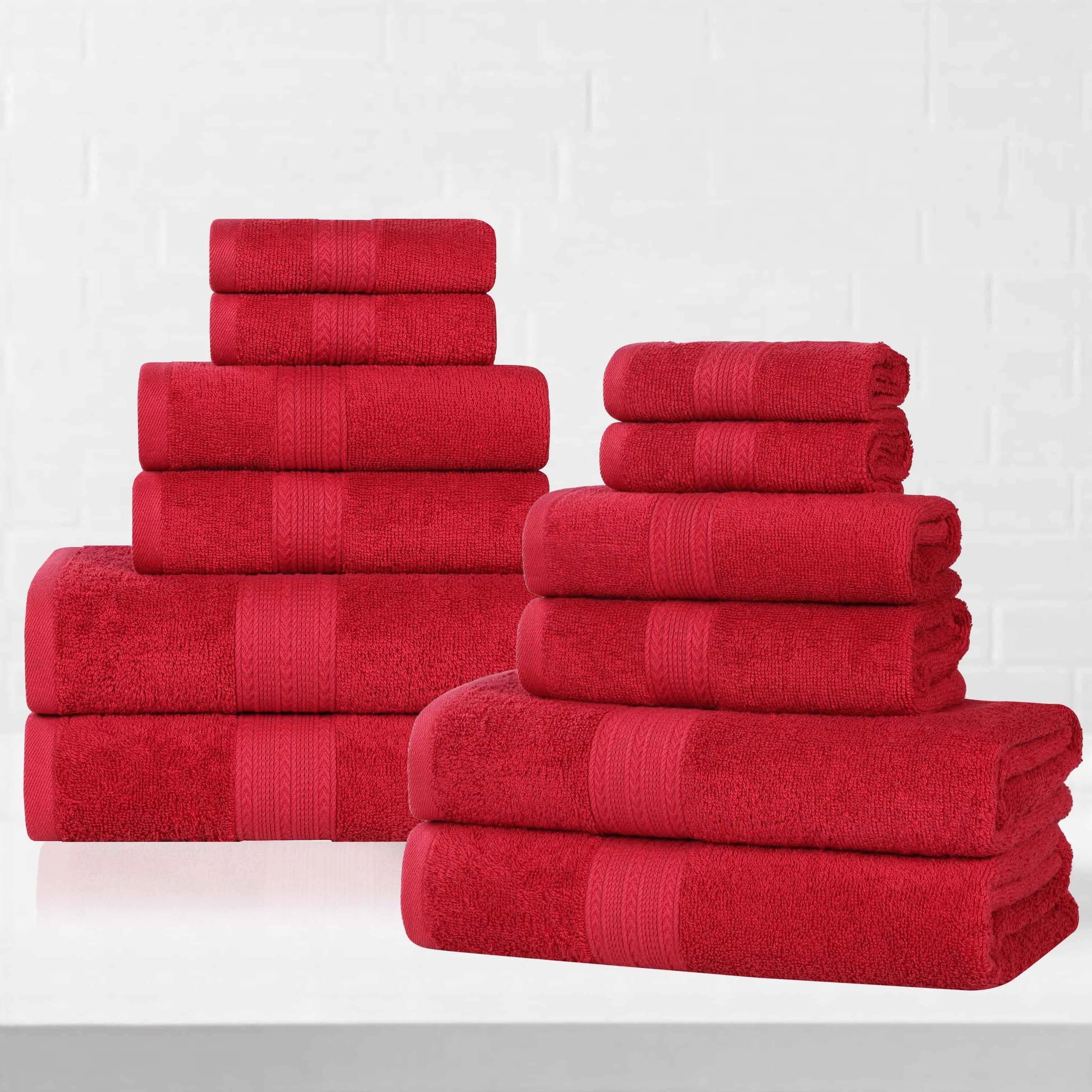 Eco-Friendly Ring Spun Cotton Towel Set Collection