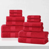 Eco-Friendly Ring-Spun Cotton 12-Piece Towel Set