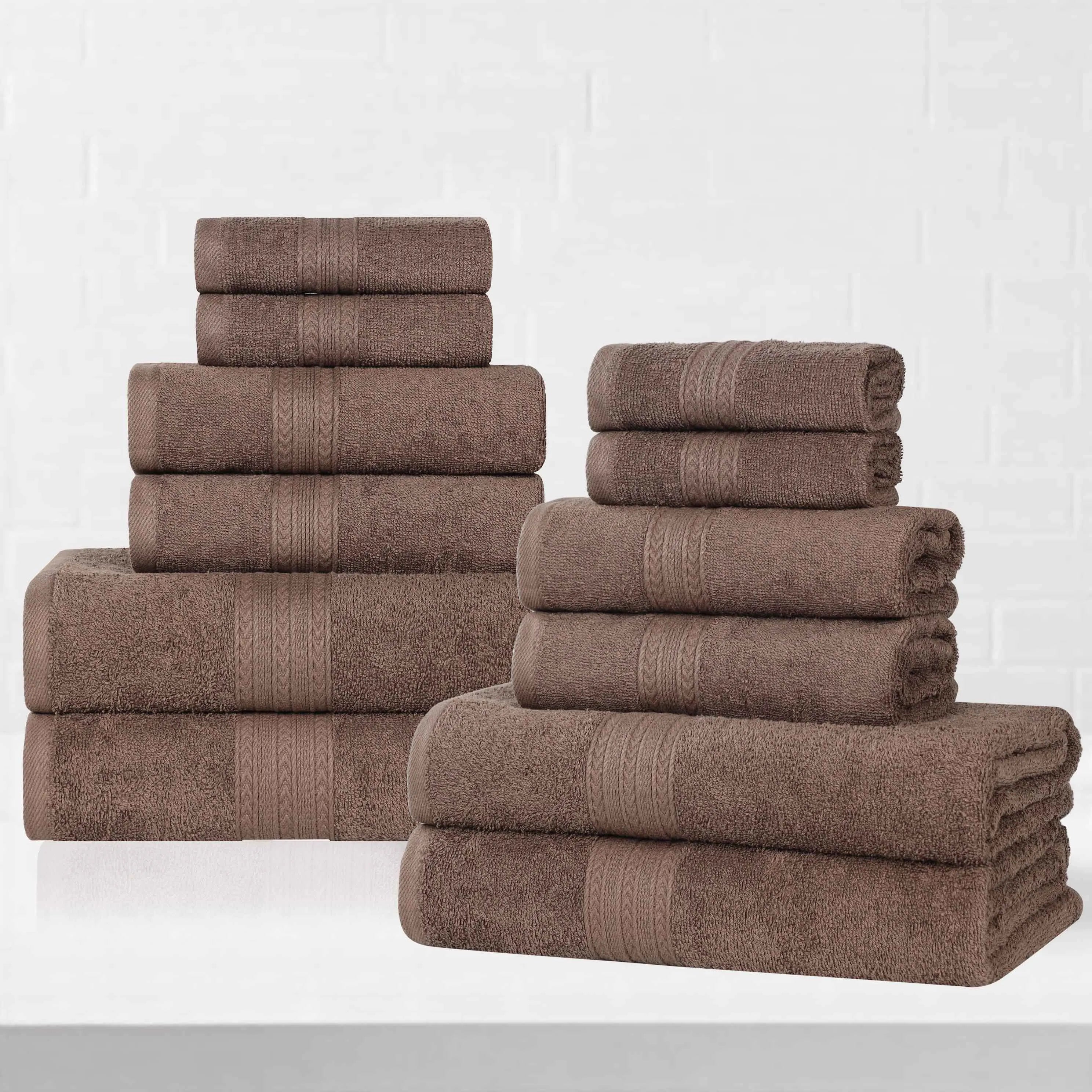 Eco-Friendly Ring Spun Cotton Towel Set Collection