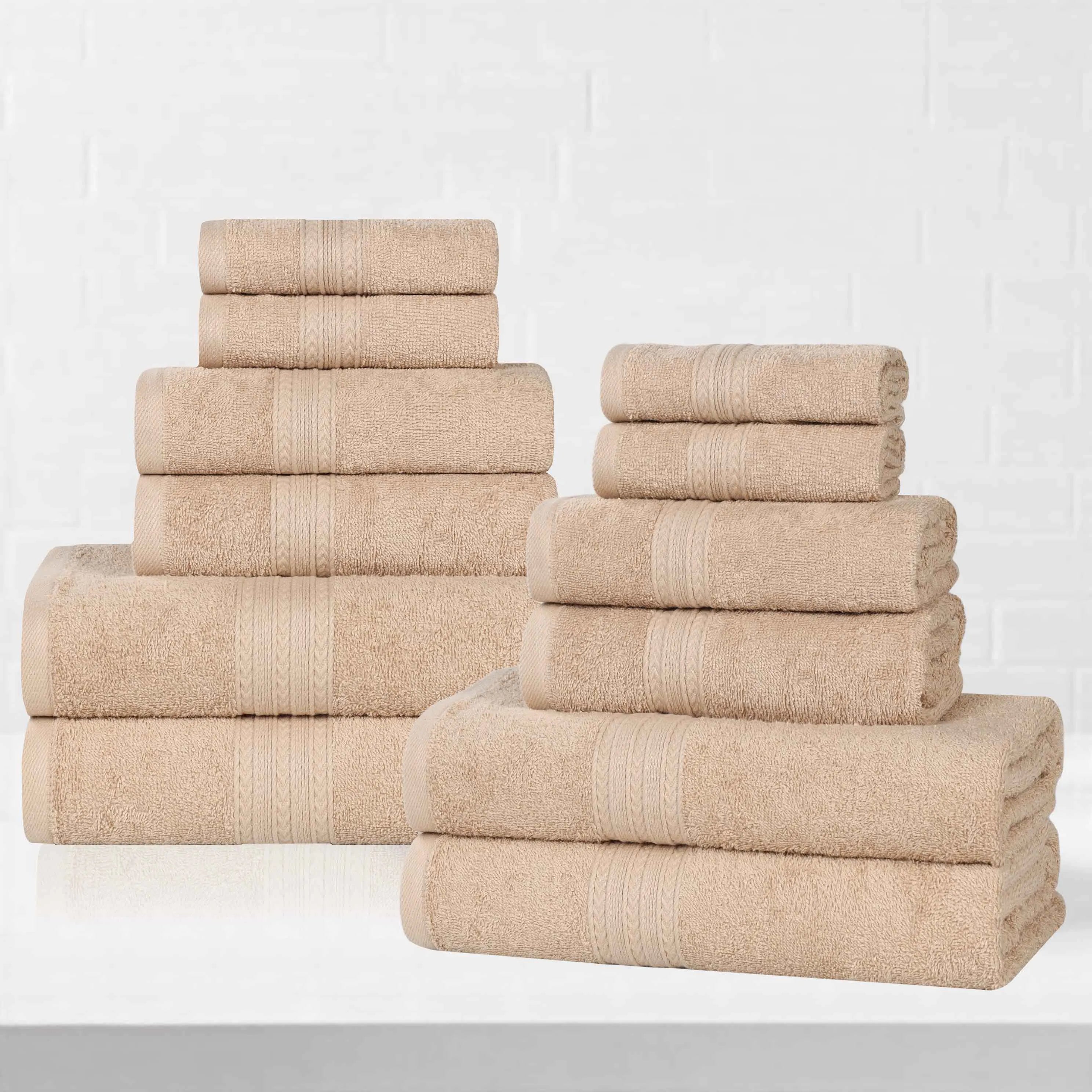 Eco-Friendly Ring Spun Cotton Towel Set Collection