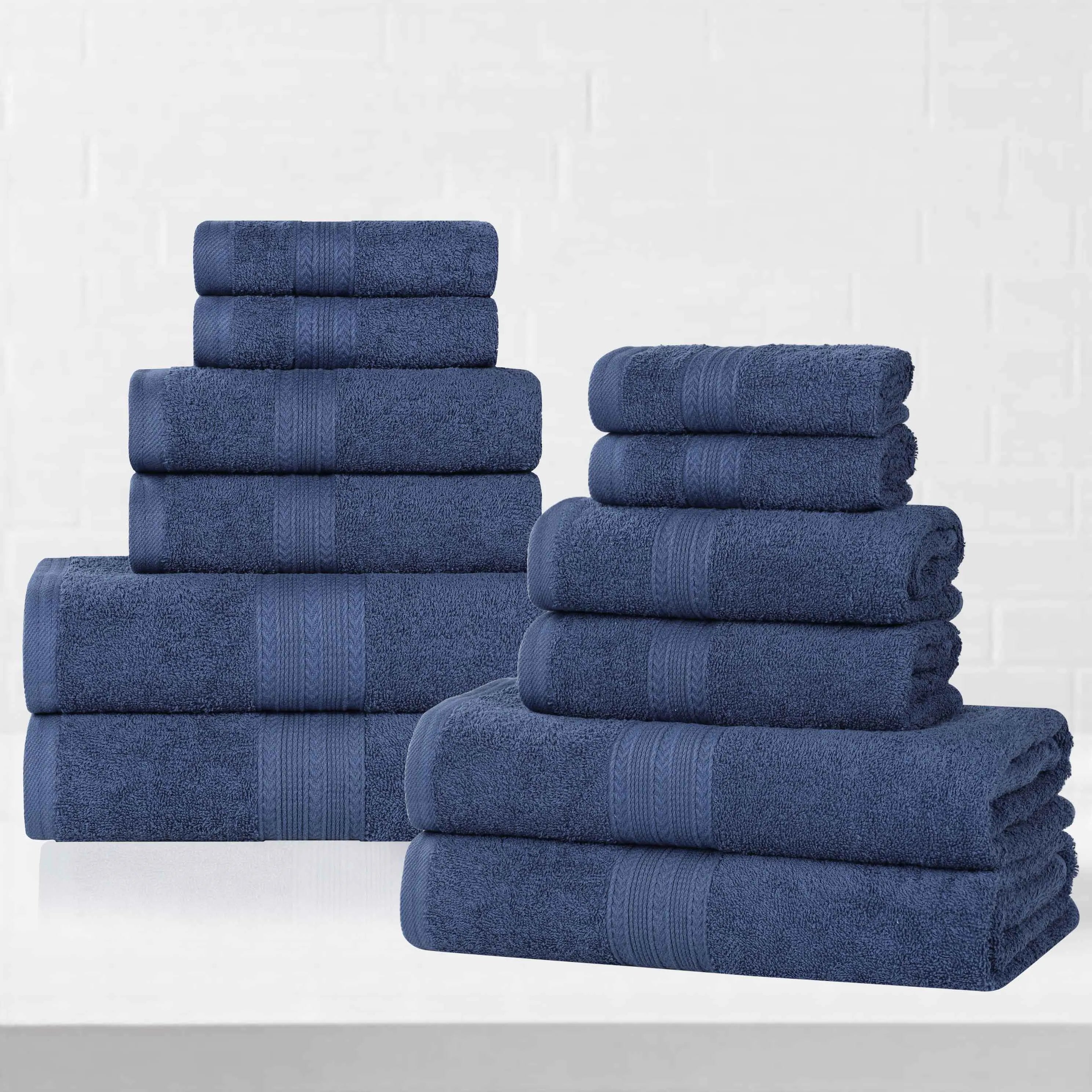 Eco-Friendly Ring Spun Cotton Towel Set Collection