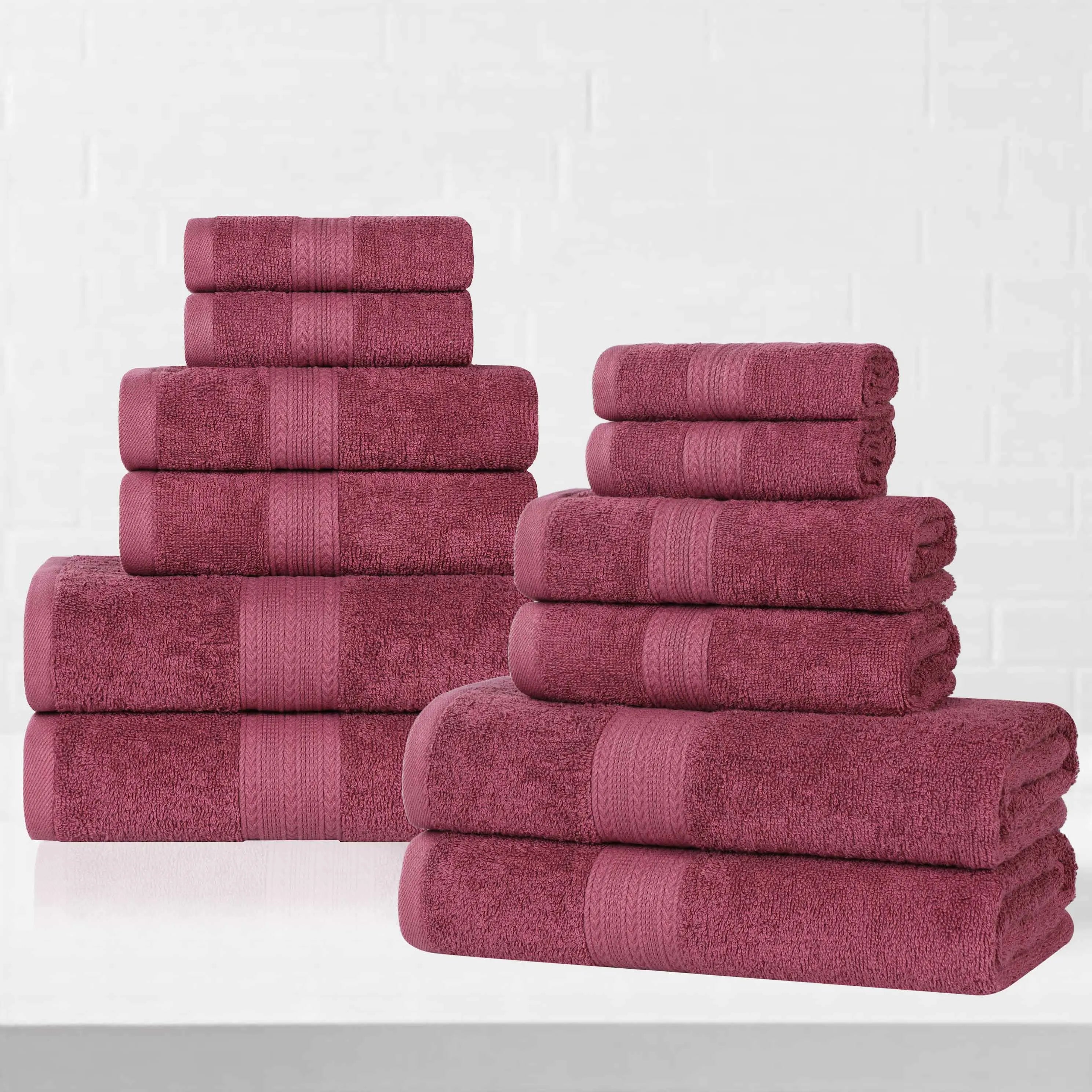 Eco-Friendly Ring Spun Cotton Towel Set Collection