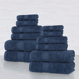 Oregon Organic Cotton Medium Weight Solid 12-Piece Towel Set