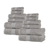 Oregon Organic Cotton Medium Weight Solid 12-Piece Towel Set