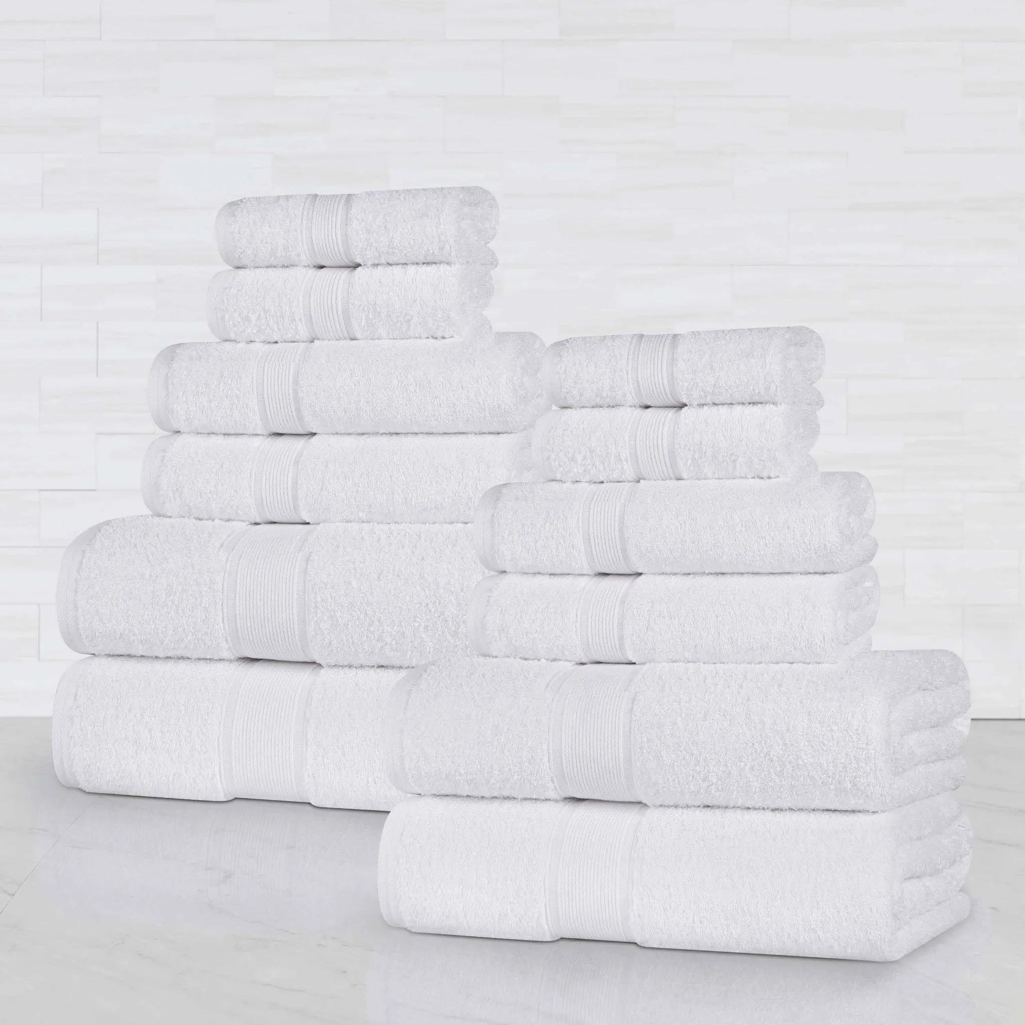 Oregon Organic Cotton Medium Weight Solid 12-Piece Towel Set