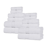 Oregon Organic Cotton Medium Weight Solid 12-Piece Towel Set