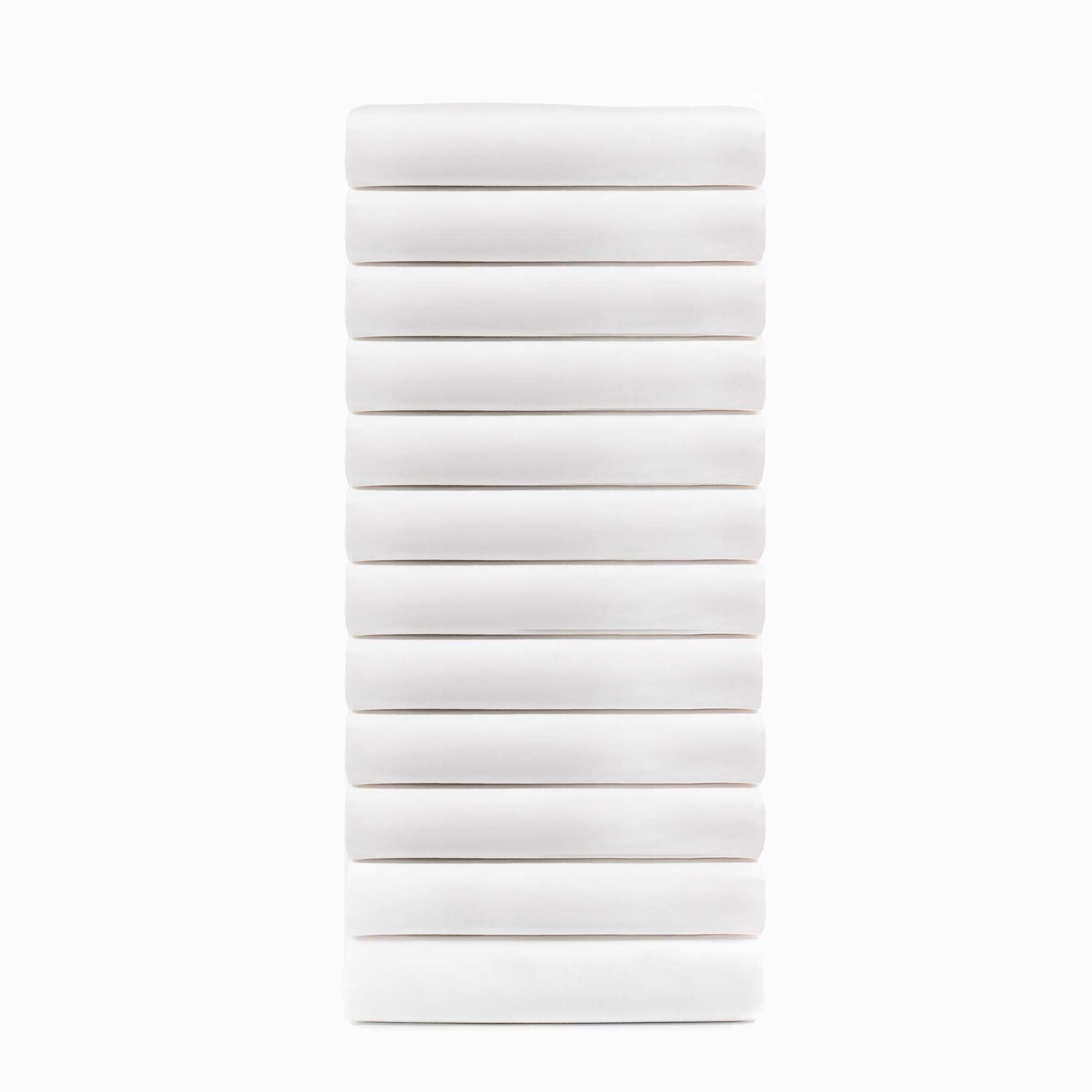 Cotton Blend Percale Hotel Quality Fitted Bed Sheets, Set of 3, 6, 12