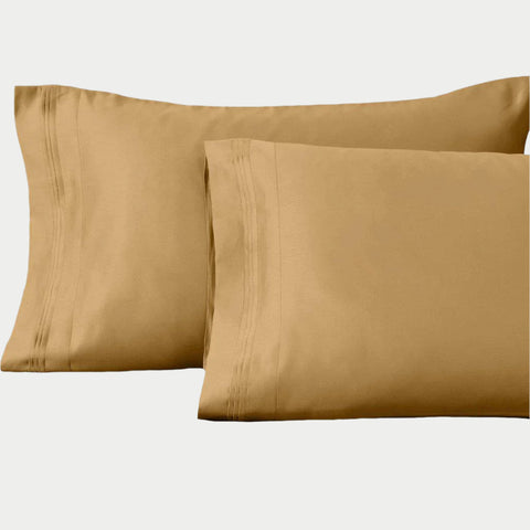 Egyptian Cotton Sateen Pillowcase Set 1500 Thread Count