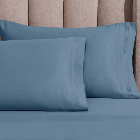 Egyptian Cotton Sateen Pillowcase Set 1500 Thread Count