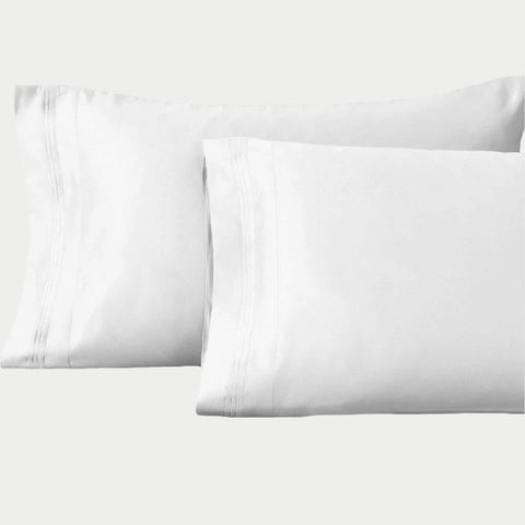 Egyptian Cotton Sateen Pillowcase Set 1500 Thread Count