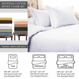 1500 Thread Count Egyptian Cotton Solid Duvet Cover