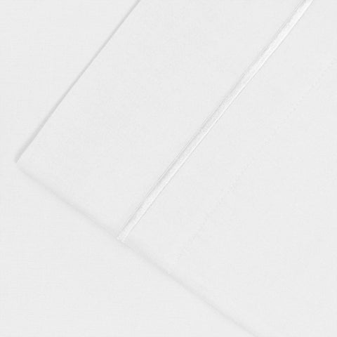 Egyptian Cotton 1500 Thread Count Pillowcases - Set of 2 - Embroidered Marrow Stitch Hem